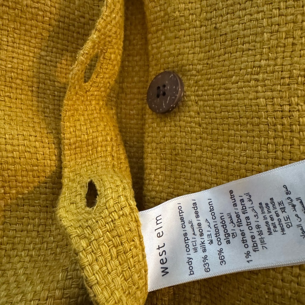 West Elm Mustard pillow covers.